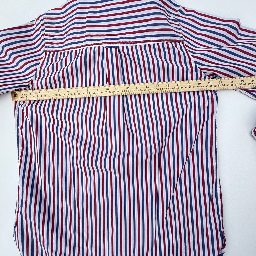 J.Crew Women’s Stripe Shirt - Red, Blue, and White - Picture 6 of 7